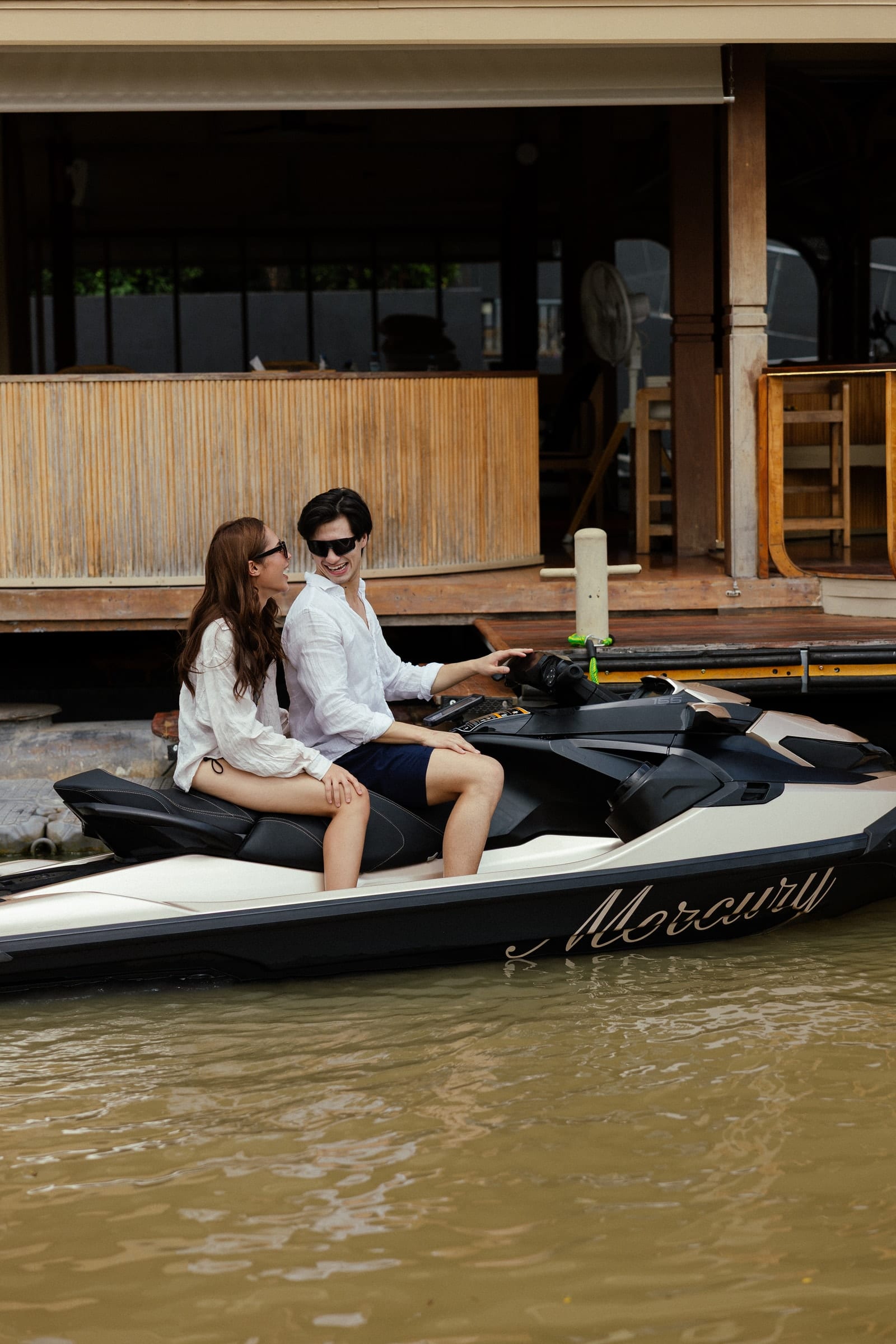 ท่าเรือยามเย็น — Mercury GT jet ski Ayutthaya (7)