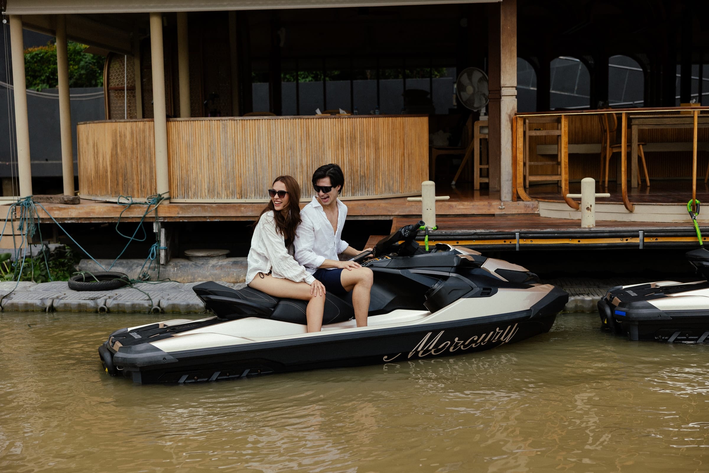 ท่าเรือยามเย็น — Mercury GT jet ski Ayutthaya (9)