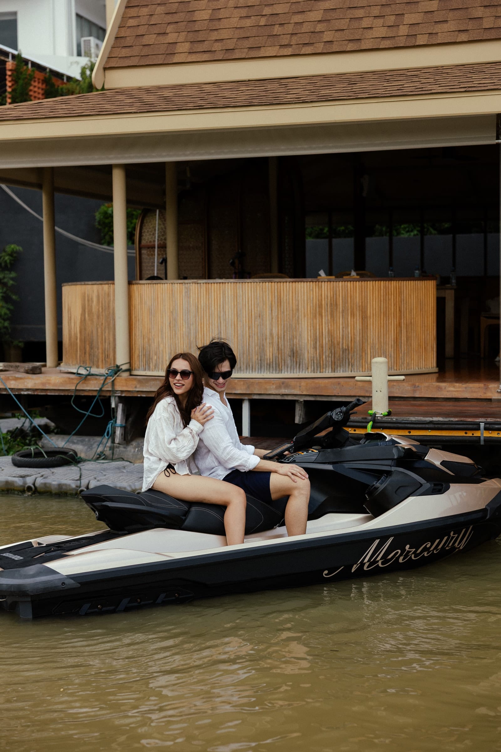 ท่าเรือยามเย็น — Mercury GT jet ski Ayutthaya (17)